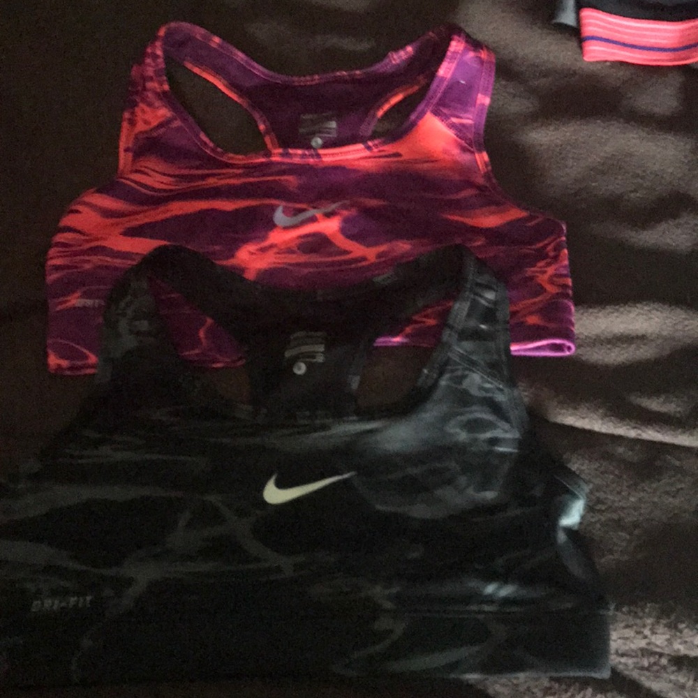 Two Nike Pro Sports Bras